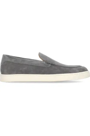 Brunello Cucinelli Grey Suede Loafers