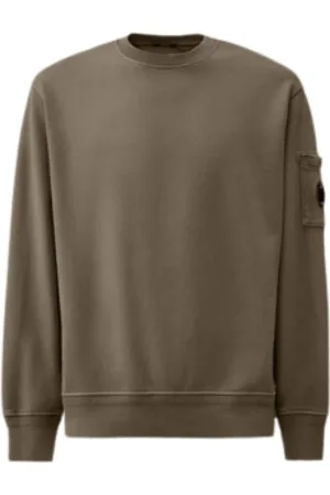 C.P. Company Diagonal Brushed Cotton Crew Neck Sweatshirt