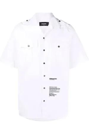 Dsquared2 Printed Shirt with Front Detail