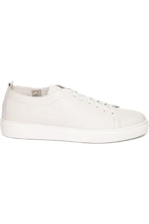 HENDERSON BARACCO Sneakers, male, , 10 UK, Iconic White Deerskin Trainers