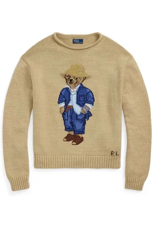 Ralph Lauren Round-neck Knitwear, female, , M, Bear Logo Knitted Jumper