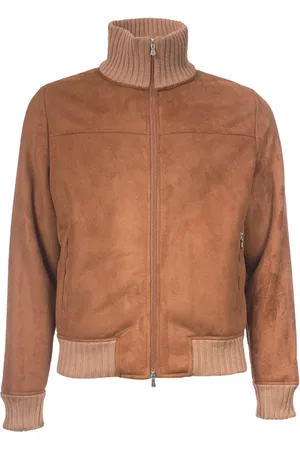 Gran Sasso Eco Shearling Jacket Ribbed Cuffs
