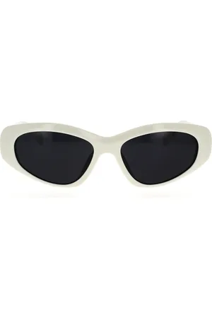 Céline Sunglasses, unisex, , 57 MM, Geometric Irregular Sunglasses Ivory Grey