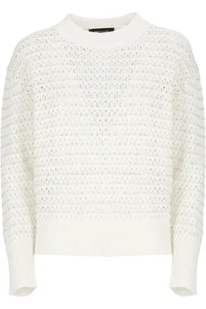Fabiana Filippi Round-neck Knitwear, female, , M, Cotton Jumper with Paillettes