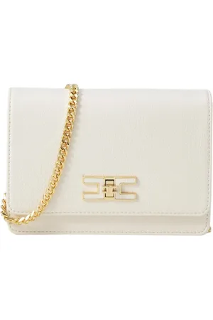 Elisabetta Franchi Cross Body Bags, female, , ONE SIZE, Faux Leather Crossbody Bag with Front Logo
