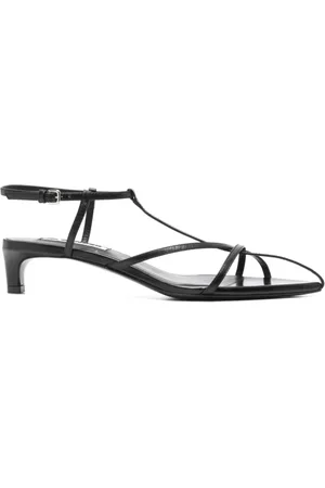 Jil Sander Kitten Heel Cage Sandal
