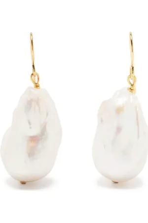 Jil Sander Gold and Grainy Earrings