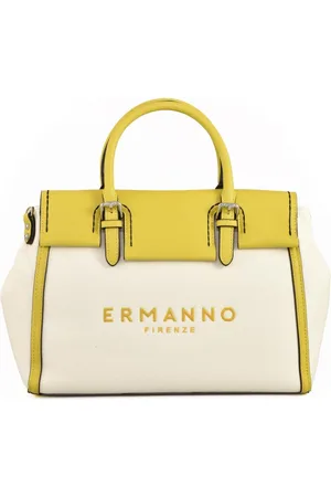 ERMANNO SCERVINO Canvas Shoulder Bag with Magnet Closure