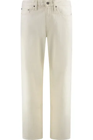 Calvin Klein Straight Jeans, male, , W33, Straight-leg jeans with leather tag