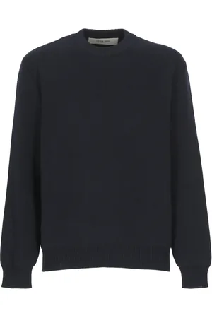 Golden Goose Round-neck Knitwear, male, , L, Cotton Jumper with Embroidered Logo
