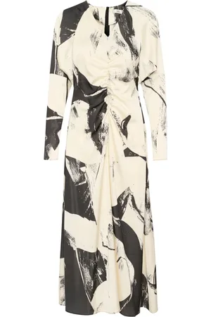 INWEAR Maxi Dresses, female, , M, Neutral Art Long Sleeve Dress