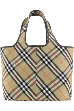Burberry Tote Bags, female, , ONE SIZE, Cotton Tote Bag with Iconic Print