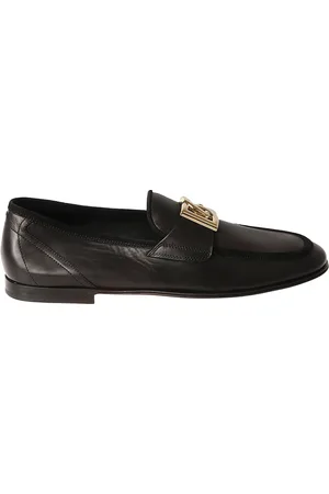 Dolce & Gabbana Flat Shoes with Reversible Plume