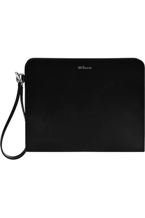 Kiton Clutches, female, , ONE SIZE, Elegant Leather Clutch with Removable Strap