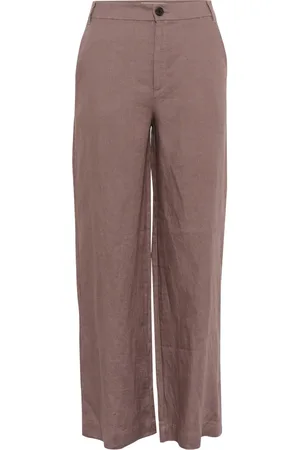 INWEAR Wide Trousers, female, , 3XL, Relaxed Linen Trousers Straight Leg