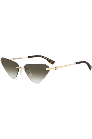 Dsquared2 Rimless Cat-Eye Sunglasses with Gradient Lenses