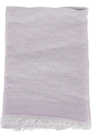 Emporio Armani Lurex Fringed Scarf