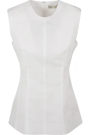 Tory Burch Cotton Poplin Sleeveless Top