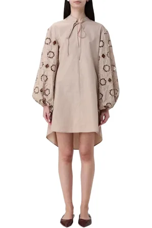 Dondup Short Dresses, female, , S, Macramé Sleeve Dress