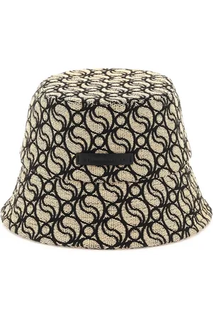 Stella McCartney Hats, female, , 56 CM, S-Wave Woven Straw Bucket Hat