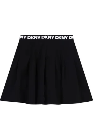 DKNY Pleated A-Line Skirt