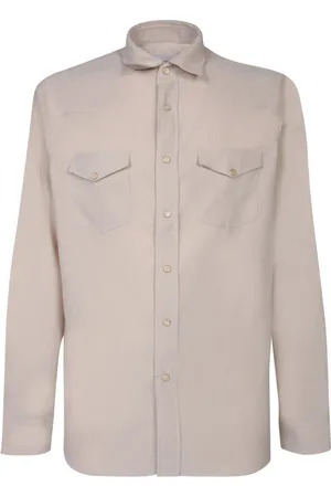 LARDINI Casual Shirts, male, , M, Elegant White Cotton T-Shirt