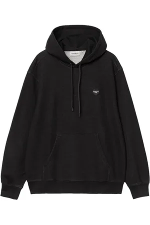 Carhartt Hoodies, male, , L, Adjustable Hood Cotton Sweatshirt with Logo