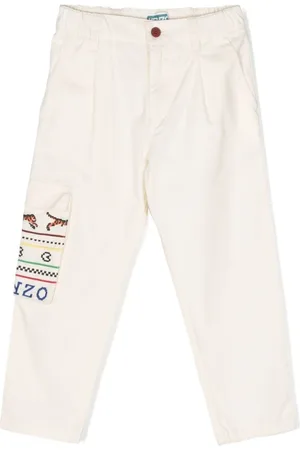 Kenzo Trousers, unisex, , 8 Y, Ivory Trousers