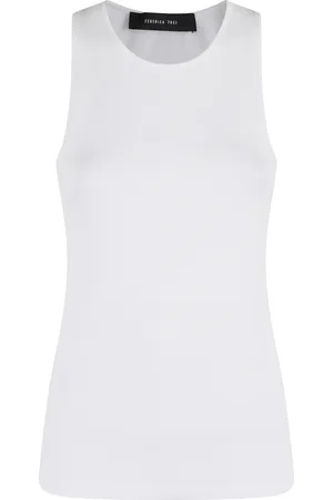 FEDERICA TOSI Sleeveless Tops, female, , 2XS, Casual Jersey Top
