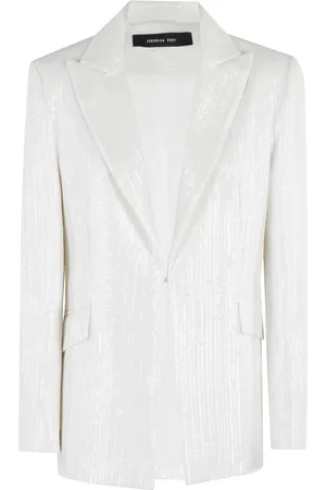 FEDERICA TOSI Sequin Blazer with Lapel Collar