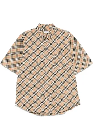 Burberry Short Sleeve Shirts, male, , XL, Casual Button-Down Short Sleeve Shirt