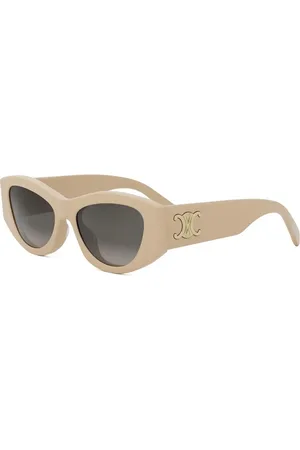Céline Geometric Sunglasses with Grey Lenses
