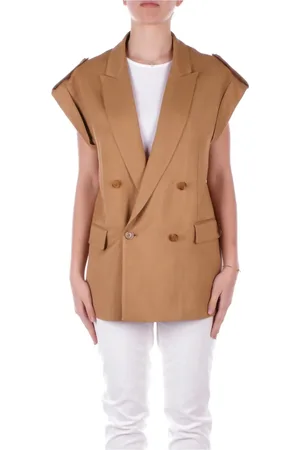 Dondup Vests, female, , S, Sleeveless Jacket with Front Buttons