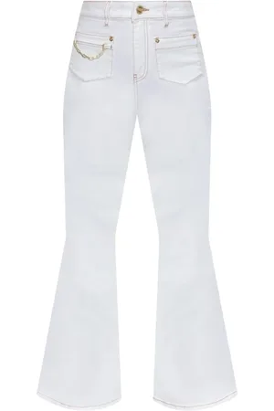 Ganni Wide Trousers, female, , W26, High-Waisted Flared Trousers