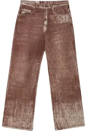 Camper Denim Jeans in Terracotta Color