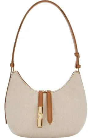 Furla Shoulder Bags, female, , ONE SIZE, Canvas and Leather Crossbody Bag