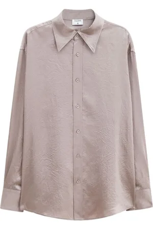 Filippa K Crinkled Shirt with Oversized Collar
