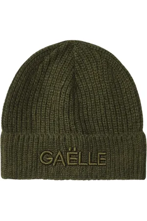 GAËLLE Beanies, female, , ONE SIZE, Knit Beanie with Embroidered Logo