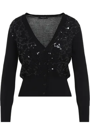 Fabiana Filippi Cardigans, female, , XS, Sequin Embellished V-Neck Cardigan