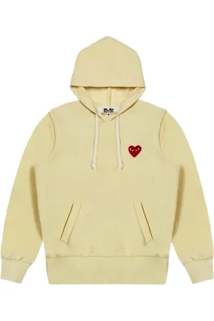 Comme des Garçons Hoodies, female, , XL, Red Heart Logo Hoodie Winter 2022