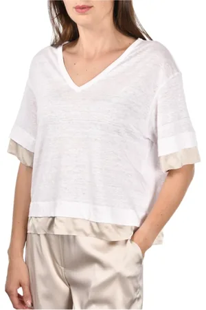 Gran Sasso Blouses, female, , L, Cream Jumper Collection