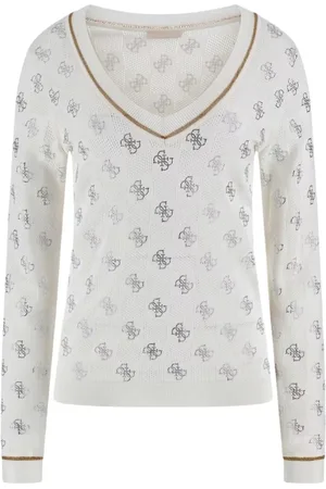 Guess Ecru Knitwear Rosie Jumper