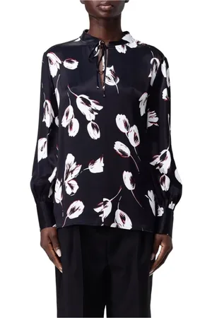 HUGO BOSS Floral Viscose Tunic Shirt