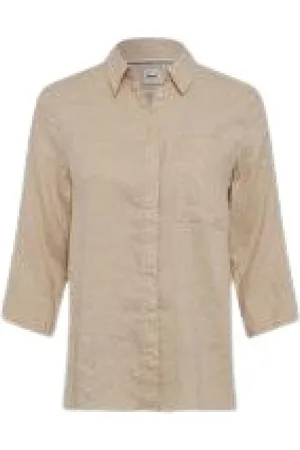 Brax Linen blouse Style.vicki almond