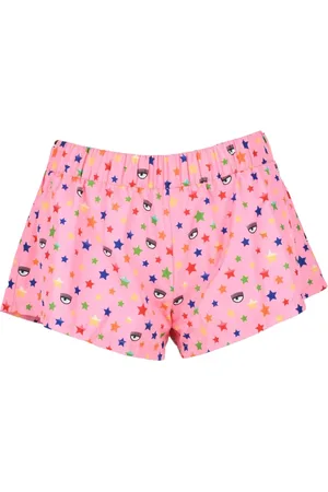Chiara Ferragni Nylon Shorts with Elastic Waistband