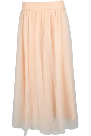 Fabiana Filippi Midi Skirts, female, , S, Long Tulle Skirt with Zipper Closure