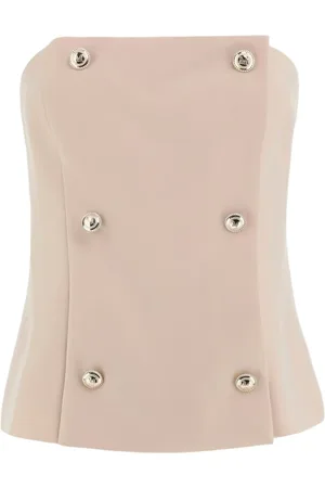 Guess Sleeveless Tops, female, , 3XL, Double-Breasted Corset Top