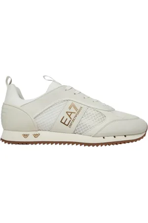 EA7 /Gold Sneaker with Eagle Logo