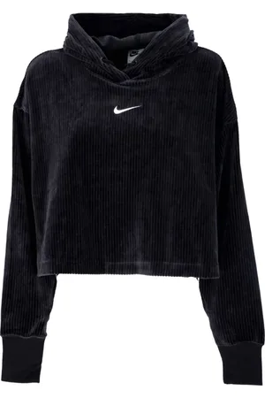 Nike Hoodies, female, , L, Velvet Cropped Hoodie