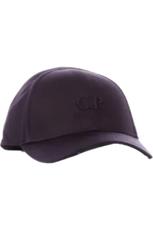 C.P. Company Caps, male, , ONE SIZE, Logo Front Buckle Cotton Hat